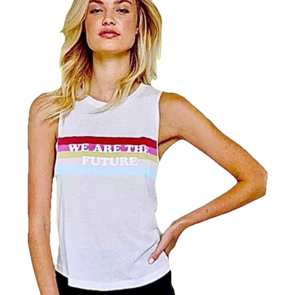 Spiritual Gangster We Are The Future White Tank Top Size XS & Large